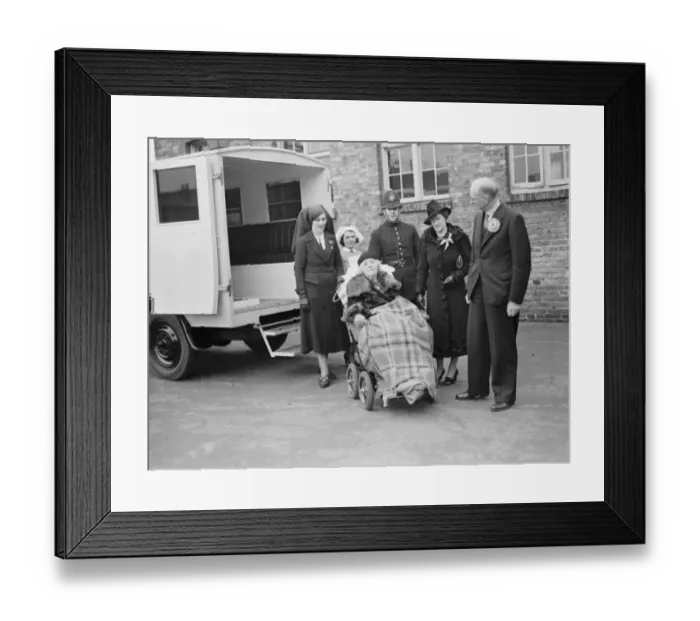 Framed Print : Election day : Mrs May, Countess of Limerick with the Conservative Party candidate Framed Print : Election day : Mrs May, Countess of Limerick with the Conservative Party candidate