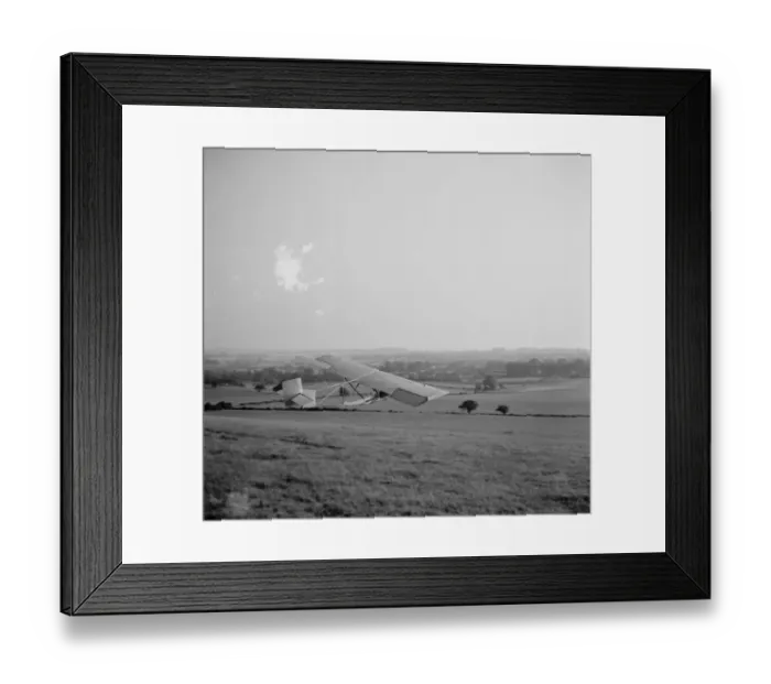 Framed Print : A Cessna CG-2 Glider as it takes off from a field in Lenham, Kent. 1936