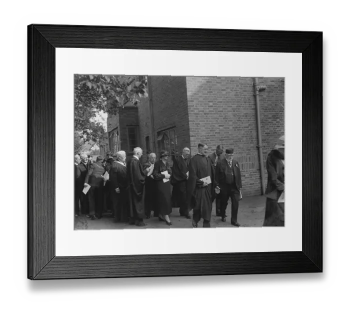 Framed Print : The opening of the Congregational Church in Eltham, Kent. 1938 Framed Print : The opening of the Congregational Church in Eltham, Kent. 1938