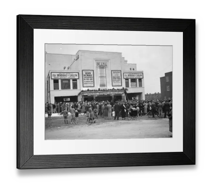 Framed Print : Opening of the Plaza Cinema, Blackfen, Kent. 26 July 1937 Framed Print : Opening of the Plaza Cinema, Blackfen, Kent. 26 July 1937