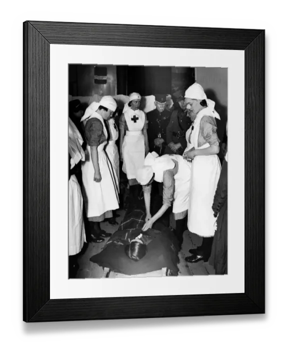 Framed Print : War Office inspection of Kent 108 VAD at Orpington, Kent, England. Major MJ Malling Framed Print : War Office inspection of Kent 108 VAD at Orpington, Kent, England. Major MJ Malling