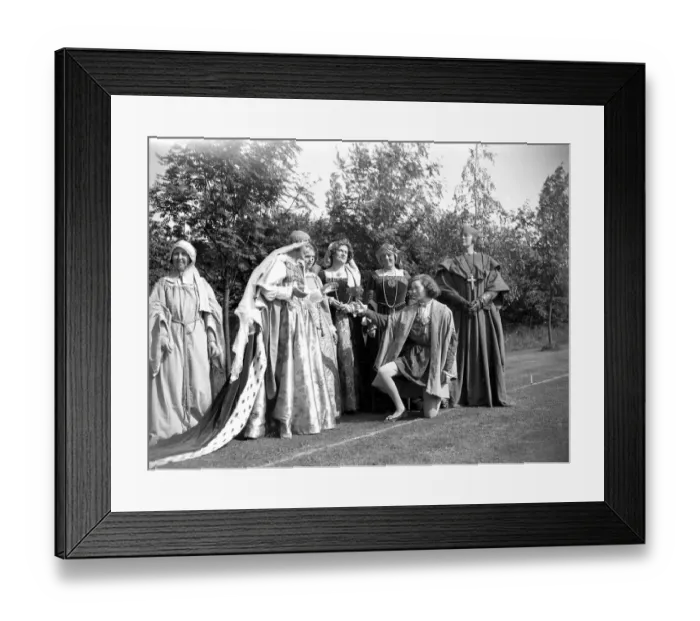 Framed Print : Miss C. Hall, Pageant, Kent Womens Institute, Group. 1934 Framed Print : Miss C. Hall, Pageant, Kent Womens Institute, Group. 1934