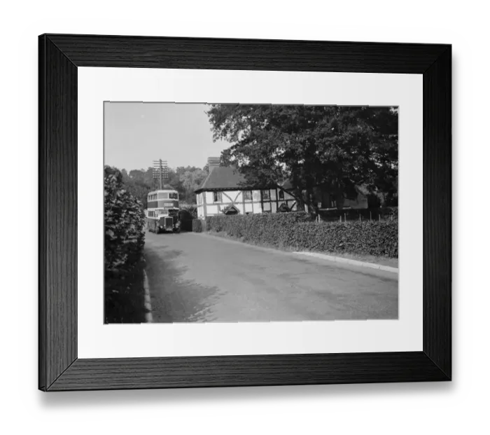 Framed Print : Old cottages, Lamberhurst. 1937 Framed Print : Old cottages, Lamberhurst. 1937