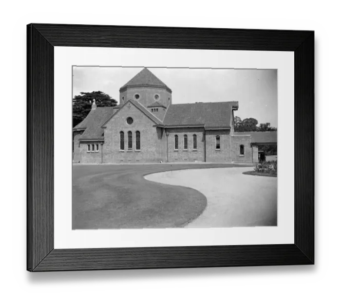 Framed Print : Farringtons New Chapel. 1934 Framed Print : Farringtons New Chapel. 1934