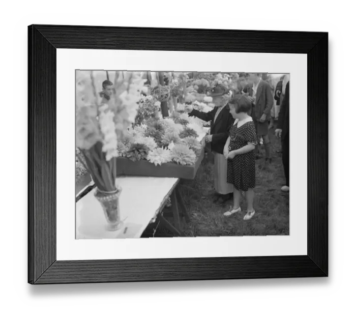 Framed Print : The Spring Flower Show at Longfields, Kent. 1939 Framed Print : The Spring Flower Show at Longfields, Kent. 1939