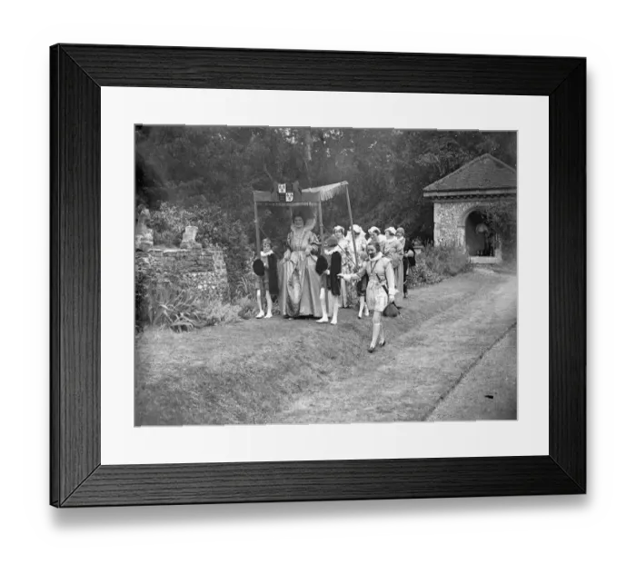 Framed Print : Farningham Pagent Play, processions. 1934 Framed Print : Farningham Pagent Play, processions. 1934