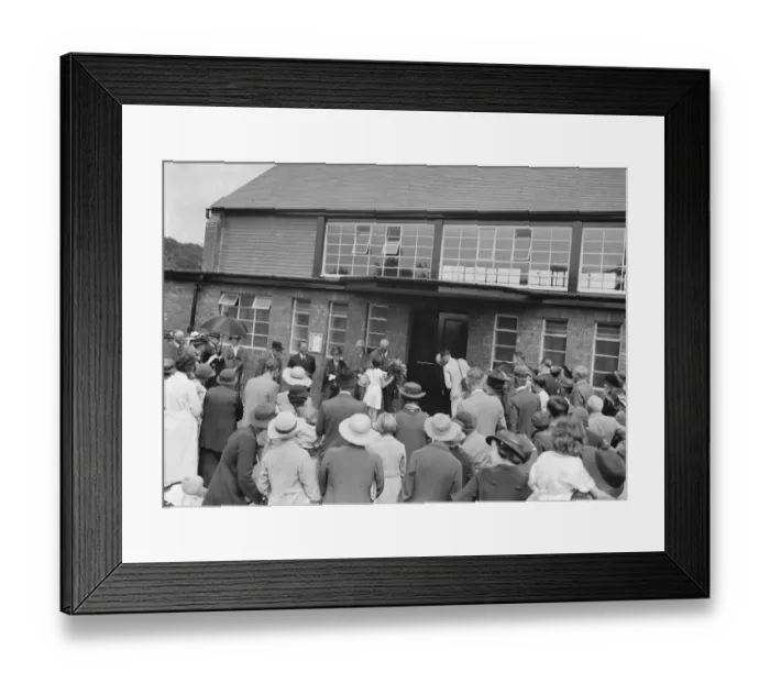 Framed Print : Sir Waldron Smithers opens the Hall at Horton Kirby, Kent. 1937 Framed Print : Sir Waldron Smithers opens the Hall at Horton Kirby, Kent. 1937