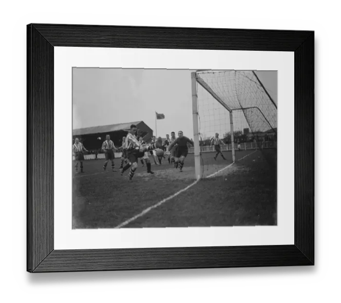Framed Print : Dartford versus Northfleet. Action from the game. 1939
