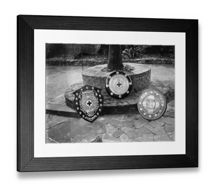 Framed Print : Ambulance trophies. 1935