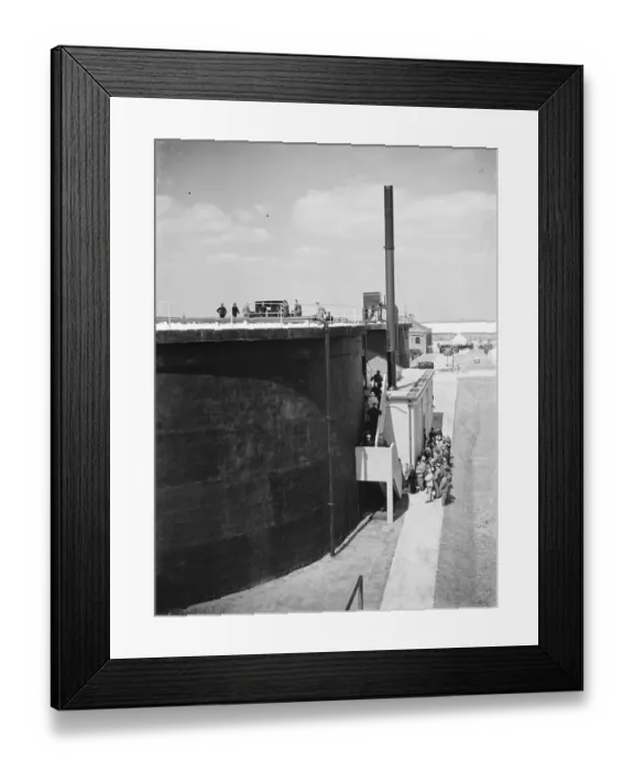 Framed Print : People visiting Dartford Sewage Treatment Works. 1935 Framed Print : People visiting Dartford Sewage Treatment Works. 1935