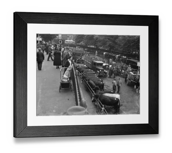 Framed Print : Canterbury market. 1936 Framed Print : Canterbury market. 1936