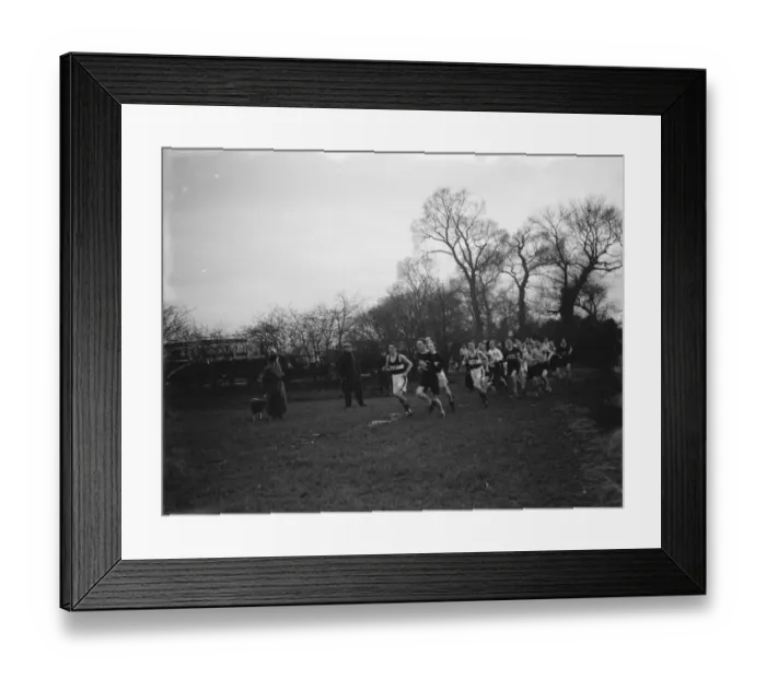 Framed Print : Kent Cross Country Championship Dartford. 1937 Framed Print : Kent Cross Country Championship Dartford. 1937