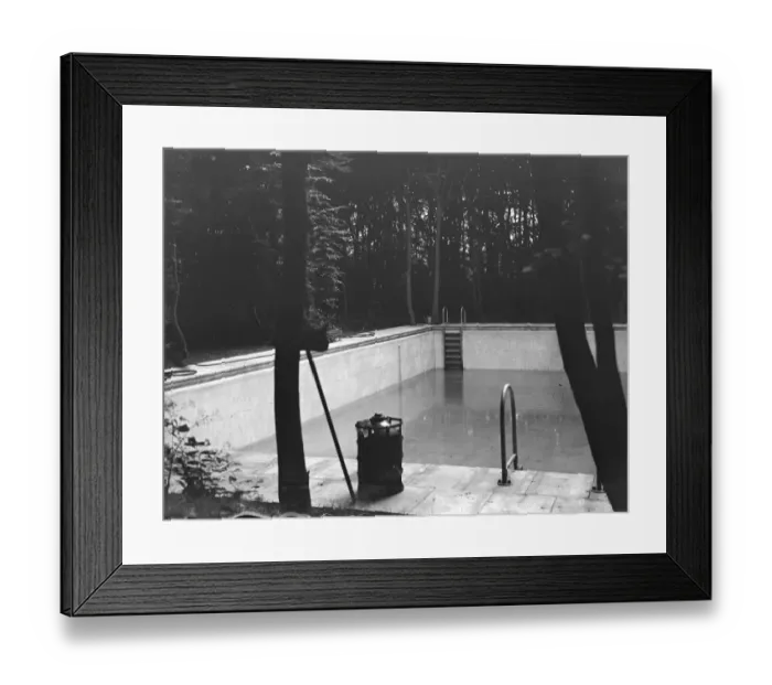 Framed Print : A private swimming pool in Dartford, Kent. 16 June 1937 Framed Print : A private swimming pool in Dartford, Kent. 16 June 1937
