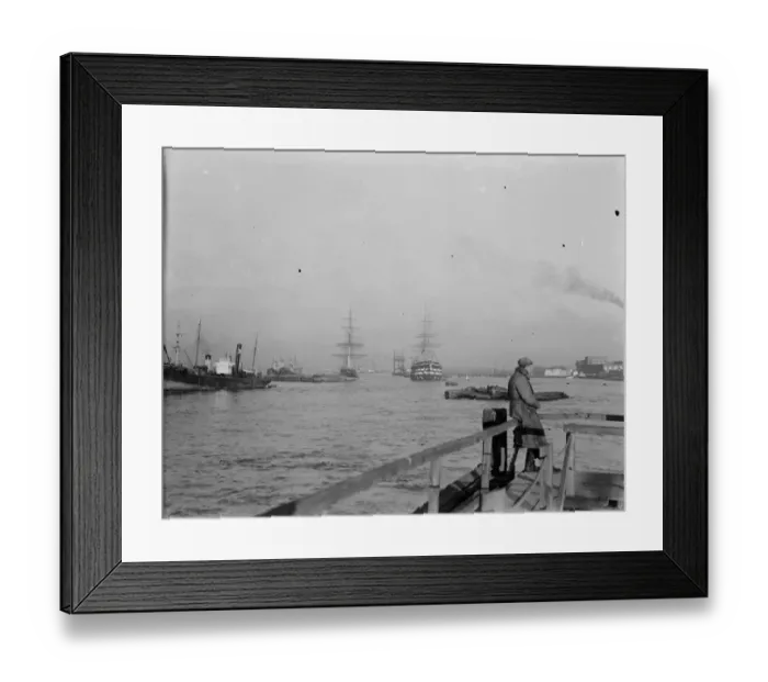 Framed Print : HMS Worcester and the SS Cutty Sark training ships at Greenhithe, Kent, for Framed Print : HMS Worcester and the SS Cutty Sark training ships at Greenhithe, Kent, for