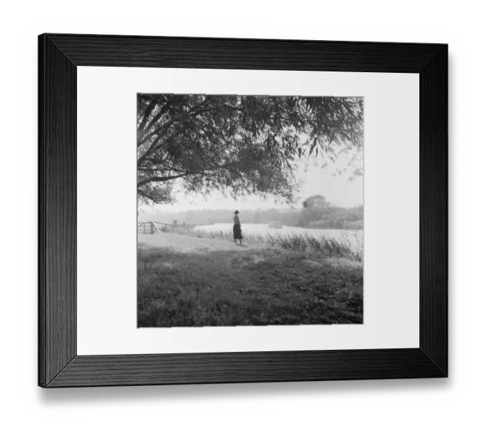 Framed Print : A view of the river Thames from the village of Goring, Oxfordshire Framed Print : A view of the river Thames from the village of Goring, Oxfordshire