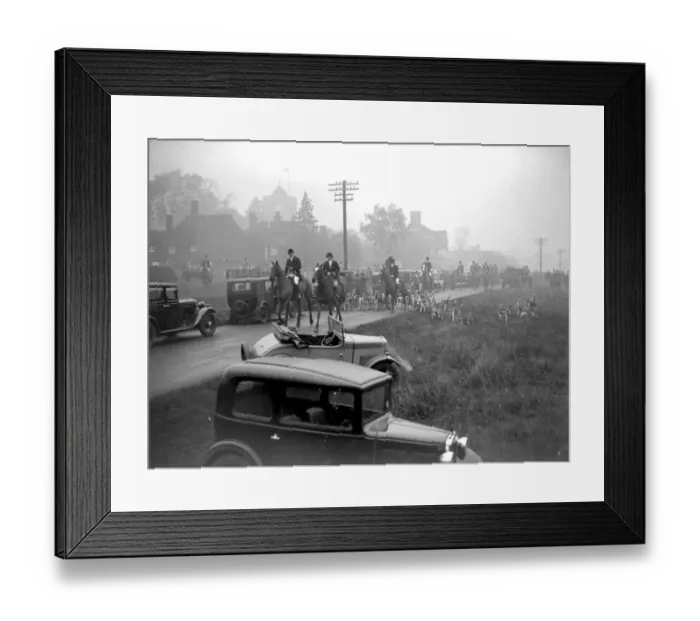 Framed Print : Start of the hunt. 1933