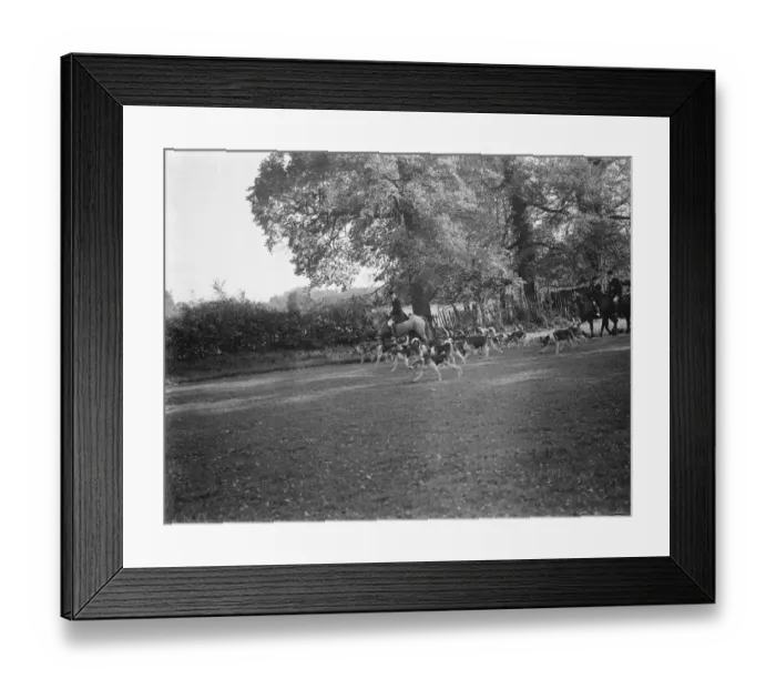 Framed Print : The Royal Artillery Drag Hunt on Gn Street Green in Woolwich, London. 1938 Framed Print : The Royal Artillery Drag Hunt on Gn Street Green in Woolwich, London. 1938