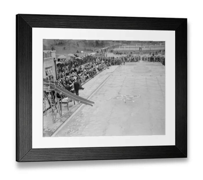 Framed Print : Sir E H Pelham at the opening of the new swimming baths in Crayford, Kent Framed Print : Sir E H Pelham at the opening of the new swimming baths in Crayford, Kent