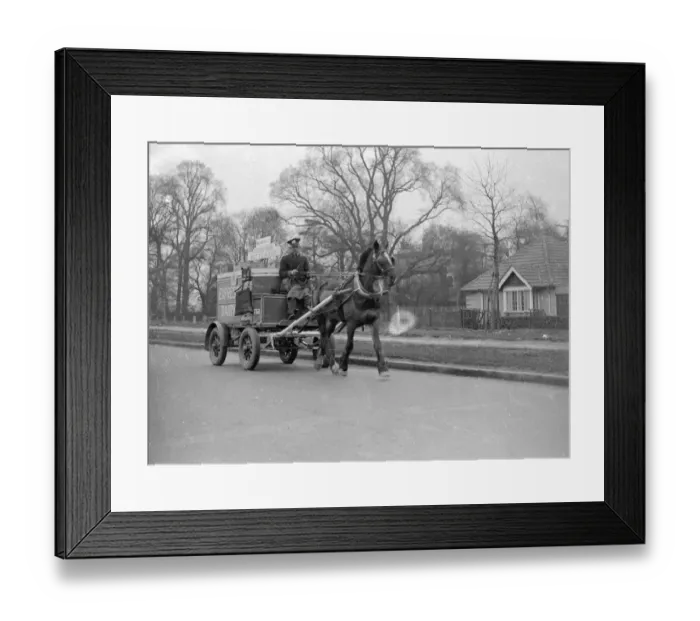 Framed Print : Express Dairy, Preumatic tyres. 1933 Framed Print : Express Dairy, Preumatic tyres. 1933