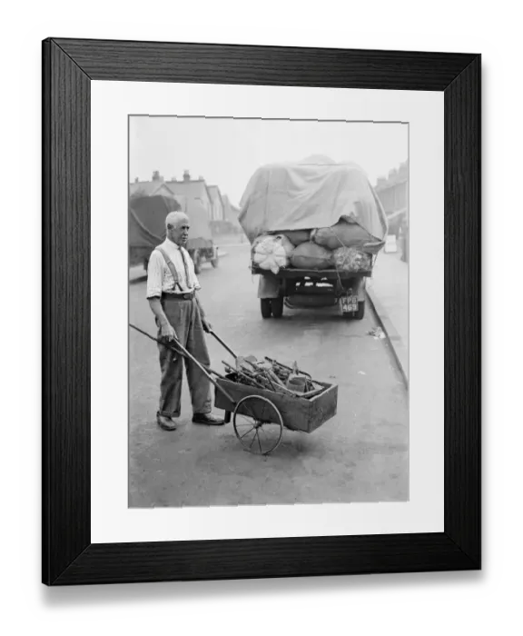 Framed Print : Iron metal and waste merchants. 1937 Framed Print : Iron metal and waste merchants. 1937