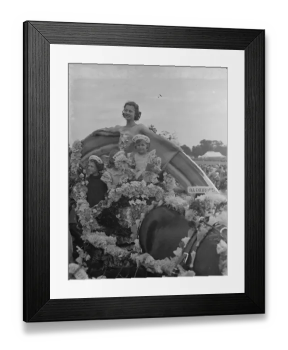 Framed Print : The Eltham and Bromley gymkhama. Fancy dress parade. The theme rainbow Framed Print : The Eltham and Bromley gymkhama. Fancy dress parade. The theme rainbow