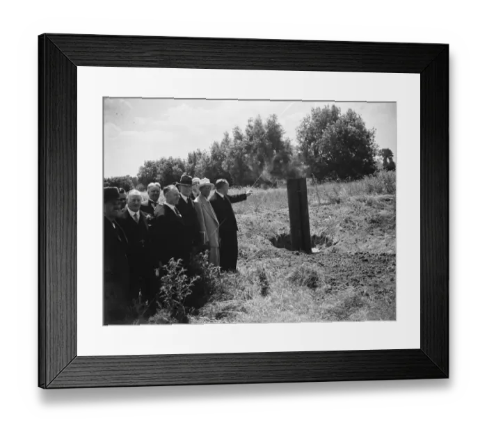 Framed Print : Dartford sewer works. 1935 Framed Print : Dartford sewer works. 1935