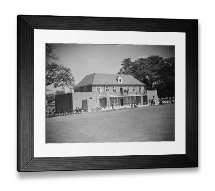 Framed Print : Middlesex hospitals new pavillion and playing ground in Chislehurst Framed Print : Middlesex hospitals new pavillion and playing ground in Chislehurst