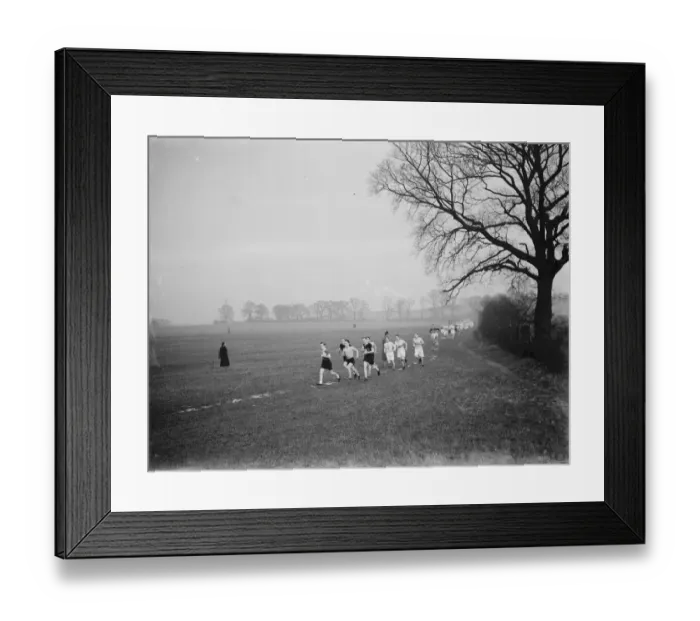 Framed Print : Kent Cross Country Championship Dartford. 1937 Framed Print : Kent Cross Country Championship Dartford. 1937