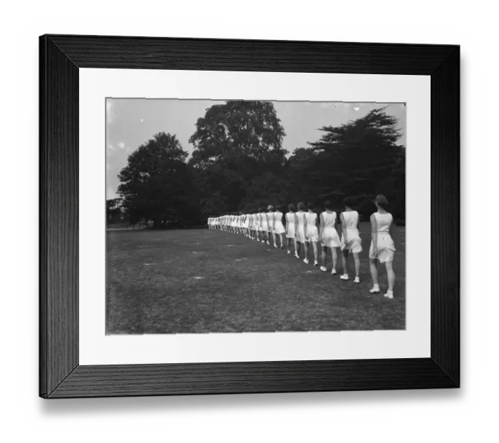 Framed Print : Bergman Osterberg College of Physical Education in Darford, Kent. Girls marching Framed Print : Bergman Osterberg College of Physical Education in Darford, Kent. Girls marching
