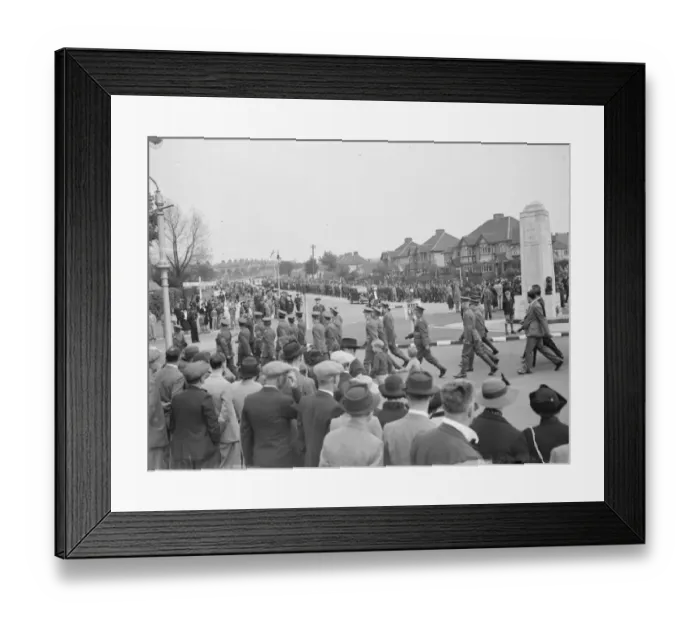 Framed Print : Drumhead Service held at Orpington, Kent. 1939