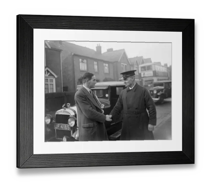Framed Print : Mr Shepperd in Sidcup, Kent. 1935 Framed Print : Mr Shepperd in Sidcup, Kent. 1935