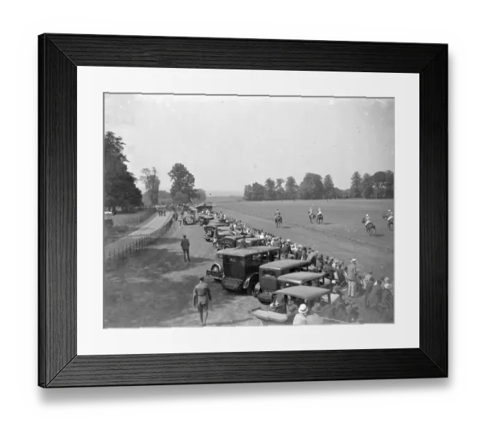 Framed Print : Polo at Chislehurst, Kent. A general view. 1934 Framed Print : Polo at Chislehurst, Kent. A general view. 1934