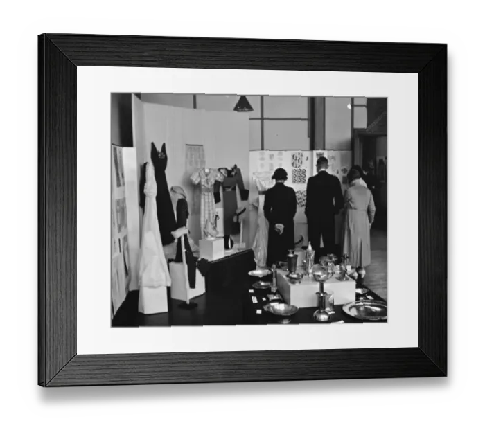 Framed Print : A display at the Art School on Grassington Road, Sidcup, Kent. 1938
