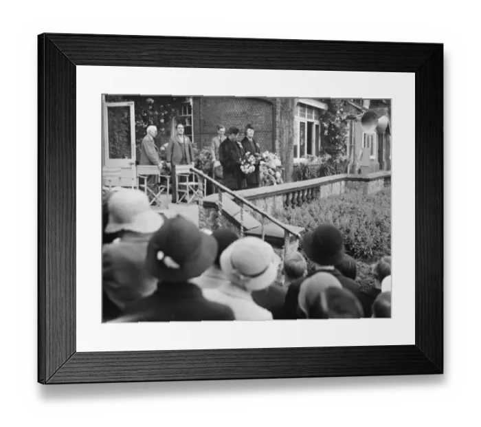 Framed Print : Wilmington fete being opened by E D Waters. 1936 Framed Print : Wilmington fete being opened by E D Waters. 1936