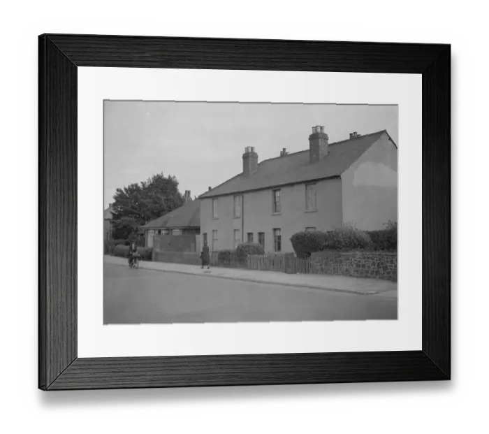 Framed Print : Cottages condemed. 1937 Framed Print : Cottages condemed. 1937