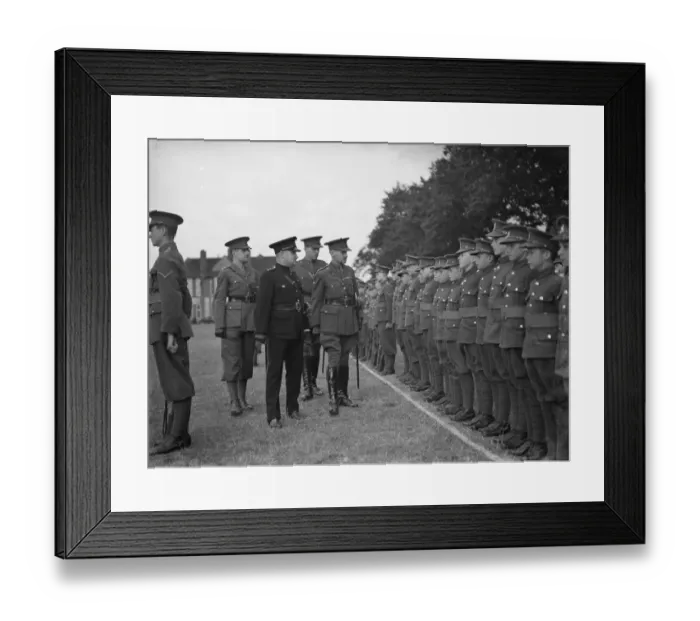 Framed Print : Dartford Grammar School OTG inspection. 9 July 1938 Framed Print : Dartford Grammar School OTG inspection. 9 July 1938