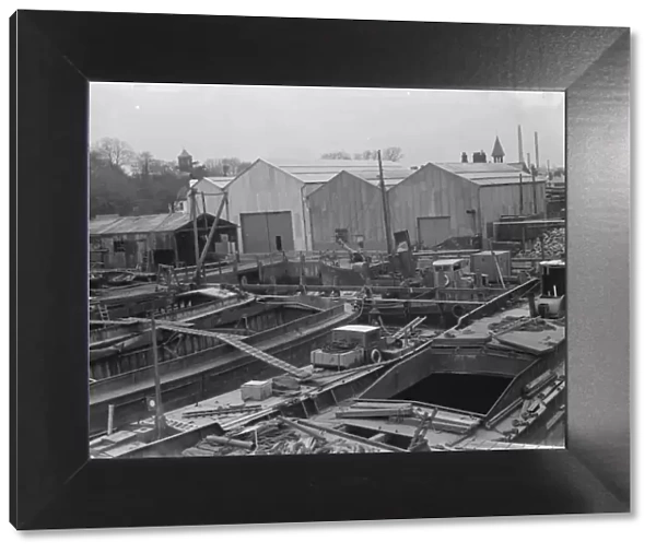 The Everard Docks in Greenhithe, Kent. 1937