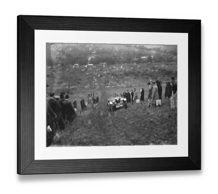 Framed Print : Motor hill climb Kentish border. 1935 Framed Print : Motor hill climb Kentish border. 1935