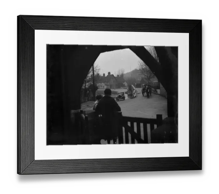 Framed Print : Eynsford the Lych Gate. 1934 Framed Print : Eynsford the Lych Gate. 1934