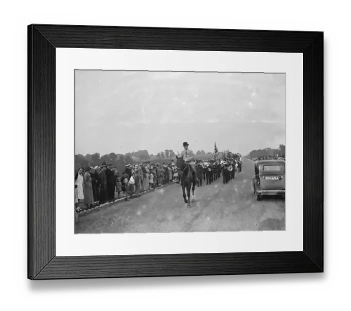 Framed Print : The Dartford Carnival. Band procession 1936 Framed Print : The Dartford Carnival. Band procession 1936