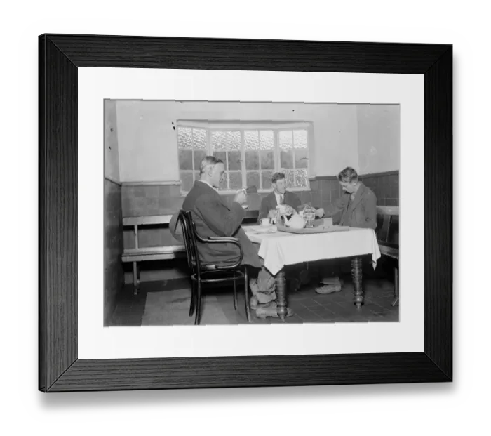 Framed Print : Farm workers rest room. 1935 Framed Print : Farm workers rest room. 1935