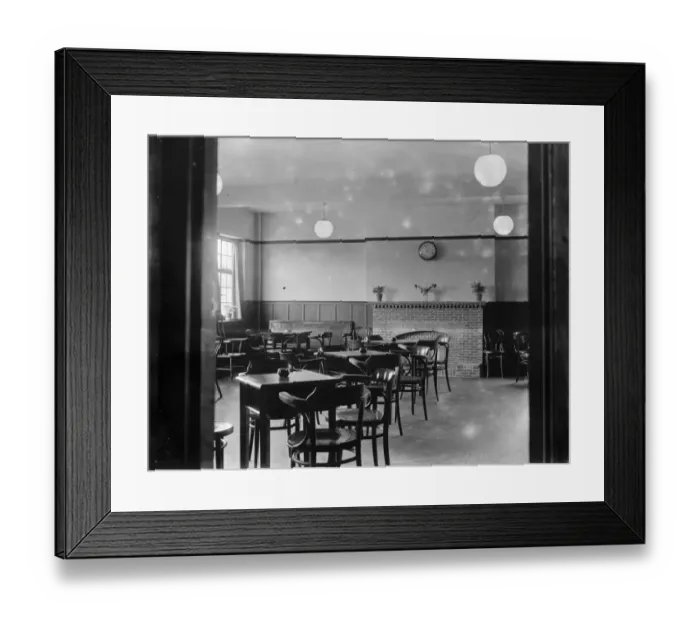 Framed Print : An interior view of the Crayford Social Club in Crayford, Kent. 1937 Framed Print : An interior view of the Crayford Social Club in Crayford, Kent. 1937