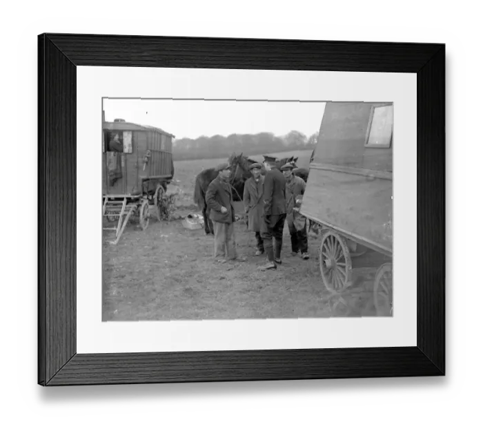 Framed Print : Gipsy Eviction (Chelsfield) 1934 Framed Print : Gipsy Eviction (Chelsfield) 1934