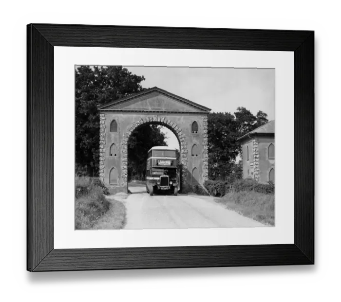 Framed Print : This archway was once the entrance to a large mansion at Westwick, Norfolk. Now itis Framed Print : This archway was once the entrance to a large mansion at Westwick, Norfolk. Now itis