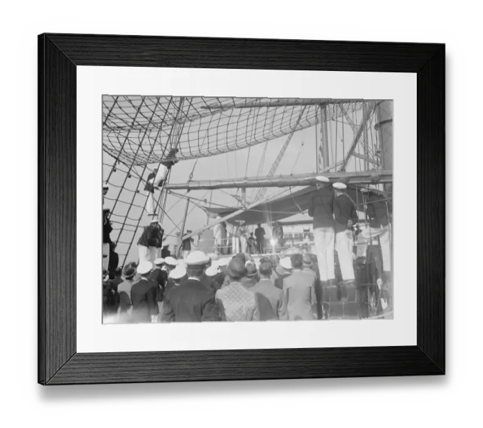 Framed Print : The presentation of the shield to the winner of the Worcester Training Ship boat Race Framed Print : The presentation of the shield to the winner of the Worcester Training Ship boat Race