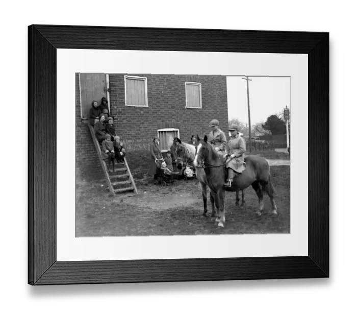Framed Print : West Kent Hunt at Offam. 1934 Framed Print : West Kent Hunt at Offam. 1934