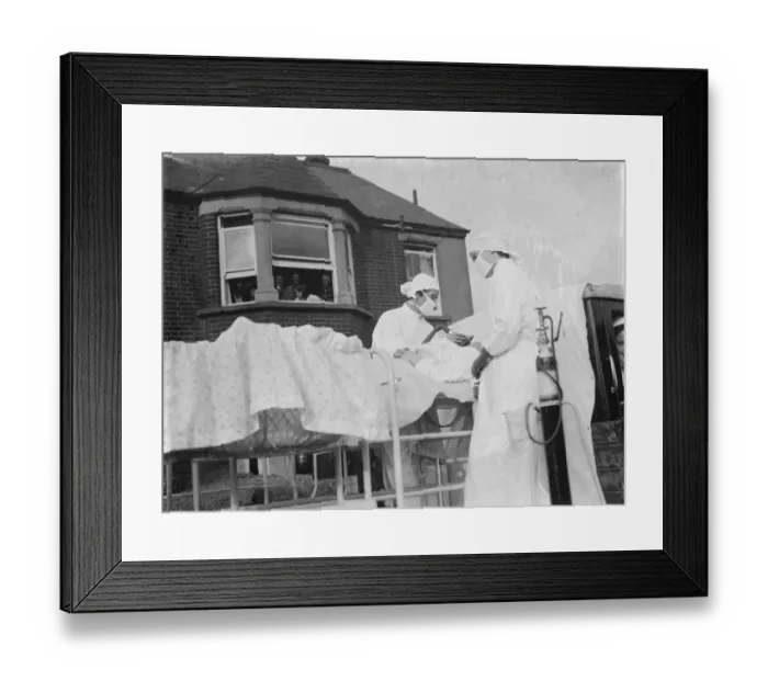 Framed Print : The hospital show in the Dartford Carnival procession in Kent. 1939 Framed Print : The hospital show in the Dartford Carnival procession in Kent. 1939