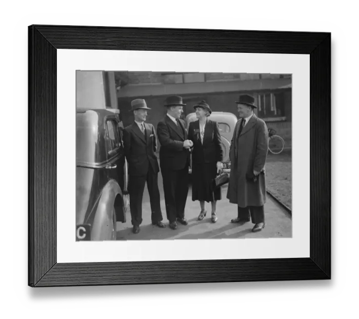 Framed Print : Mrs Janet Jennie Adamson, Labour canditate in the Darftord by - election canvassing Framed Print : Mrs Janet Jennie Adamson, Labour canditate in the Darftord by - election canvassing