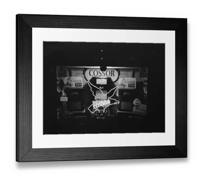 Framed Print : Cossor wireless display in Harnes, Foots Cray, Kent. 1937