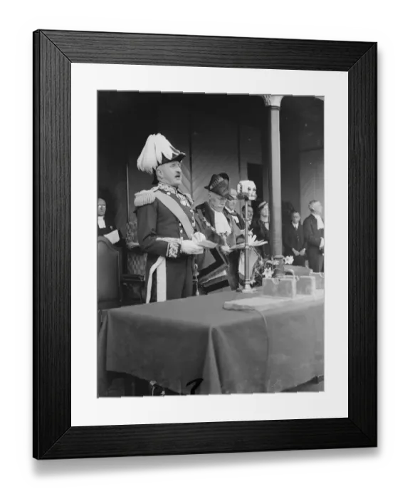 Framed Print : The presentation of the Erith Charter. The Marquess Camden is giving a speech Framed Print : The presentation of the Erith Charter. The Marquess Camden is giving a speech